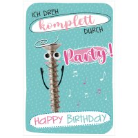 SUSY CARD Geburtstagskarte Wiggle Schraube