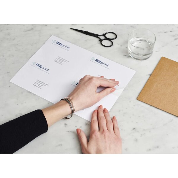 rillprint Etiquette universelle, 105 x 99 mm, blanc