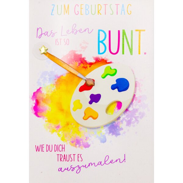 SUSY CARD Geburtstagskarte Round "Grill"
