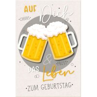 SUSY CARD Geburtstagskarte Round "Grill"