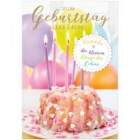 SUSY CARD XL-Geburtstagskarte Kleeblatt