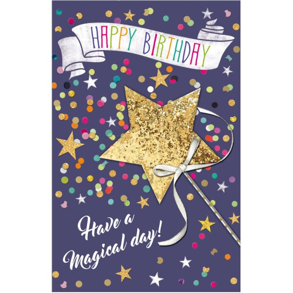 SUSY CARD Geburtstagskarte Confetti "Blüte"