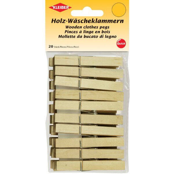 KLEIBER Pince à linge, en bois, longueur: 90 mm