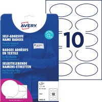 AVERY Zweckform Inkjet-Namens-Etiketten, 85 x 50 mm, oval