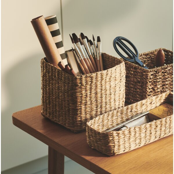 NHG Aufbewahrungs-Körbchen STIG S, aus Seegras, eckig