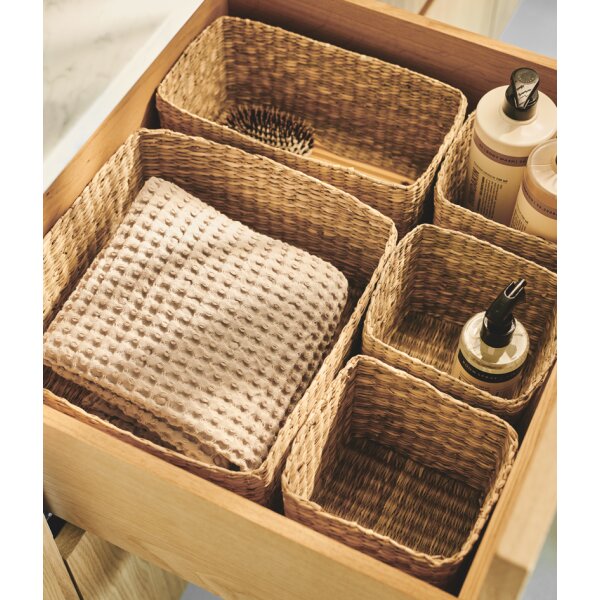 NHG Aufbewahrungs-Körbchen STIG S, aus Seegras, eckig