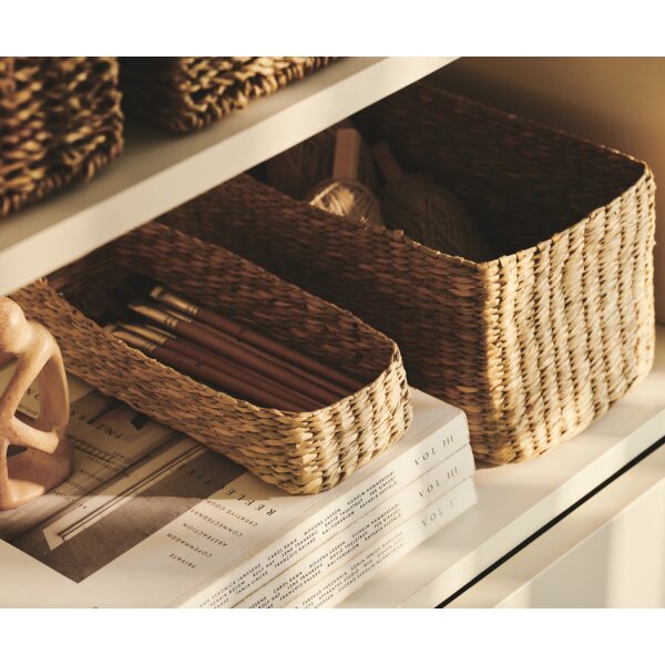 NHG Aufbewahrungs-Körbchen STIG M, aus Seegras, eckig