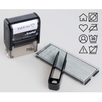 trodat Textilstempel-Set "7 Sachen Stempel", schwarz