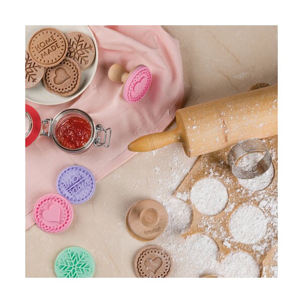 trodat Kit tampon à biscuit Cookie Stamp, 5 pièces