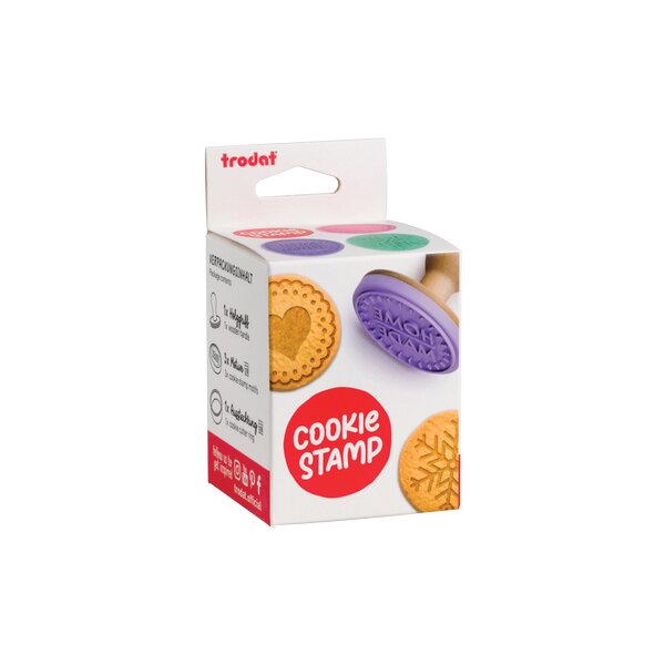 trodat Kit tampon à biscuit Cookie Stamp, 5 pièces