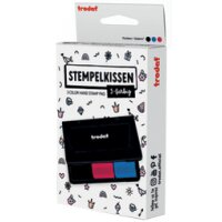 trodat Stempelkissen 9051, 3-farbig, schwarz rot blau