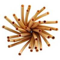 PAPSTAR Schilf-Trinkhalme "pure", 150 mm, natur