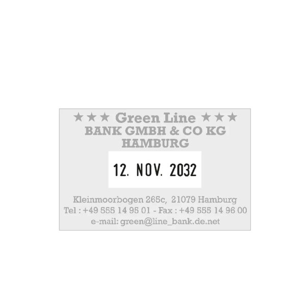 COLOP Datumstempel Classic 2660 Green Line, 6-zeilig