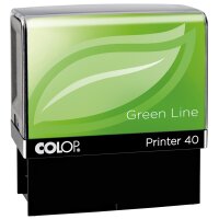 COLOP Textstempel Printer 40 Green Line, 6-zeilig, Gutschein