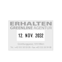 COLOP Datumstempel 2360 Green Line, 4-zeilig, mit Gutschein