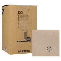 PAPSTAR Serviette cocktail PUNTO, 200 x 200 mm, naturel