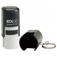 COLOP Textstempel Printer R17, rund, schwarz