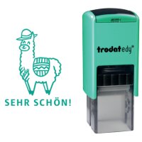 trodat Motivationsstempel Edy "Faultier", blau