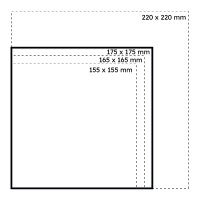 METTLER Couvert farbig 175 x 175 mm ohne Fenster...