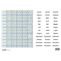 BEREC Date strip set 2025 DS05/25 autoadhésif 5...