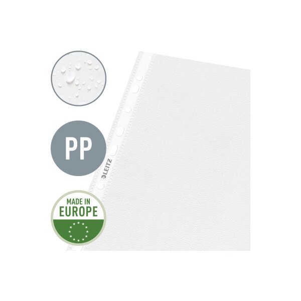LEITZ Poches PP A4 47900000 grainée, 0,09 mm 100 pcs.