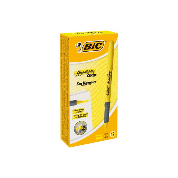 BIC Highlighter Grip 811935 gelb