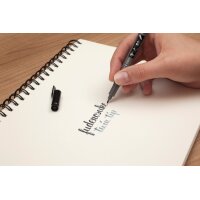 TOMBOW Marker Twin WS-TBS schwarz/grau, Fudenosuke