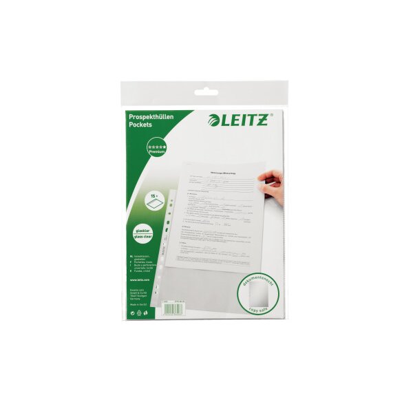 LEITZ Poches PP A4 47700002 clair, 0.08mm 100 pcs.