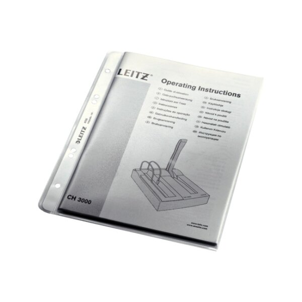 LEITZ Poches PP extra A5 47050003 grainée, 0,13mm 100 pcs.