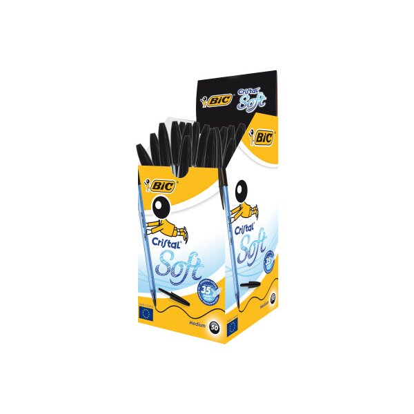 BIC Stylo à bille Cristal Soft 951433 noir 50 pcs.