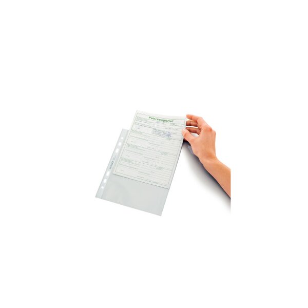 LEITZ Zeigetaschen PP A5 47750002 glasklar, 0,08mm 100 Stück