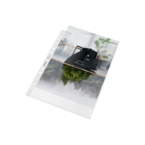LEITZ Zeigetasche PP Recycle A4 47910003 transparent, 140my 100 Stück