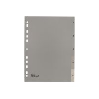 BÜROLINE Répertoires PP A4 40932 gris 1-5