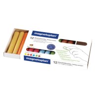 MAGNETOPLAN Kreide abgerundet 12306 farbig 12 Stk.