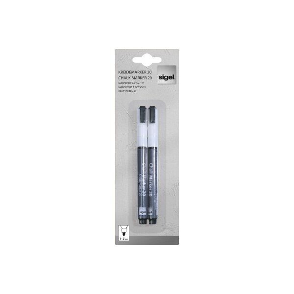 SIGEL Craie 1-2mm BA178 blanc 2 pcs.
