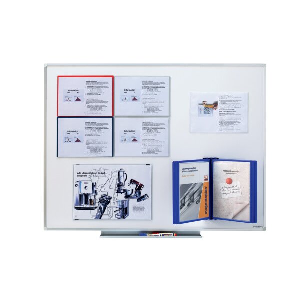 MAGNETOPLAN Dossiers Magnetofix A4 1120100 blanc en travers