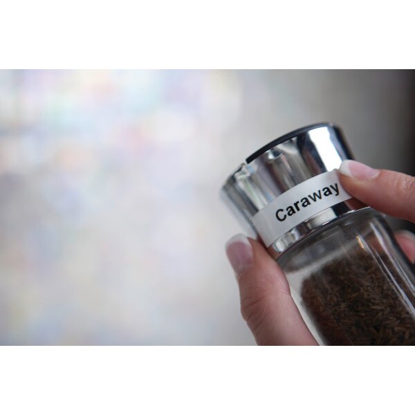 DYMO Ruban LetraTag blanc S0721660 Plastique 12mmx4m