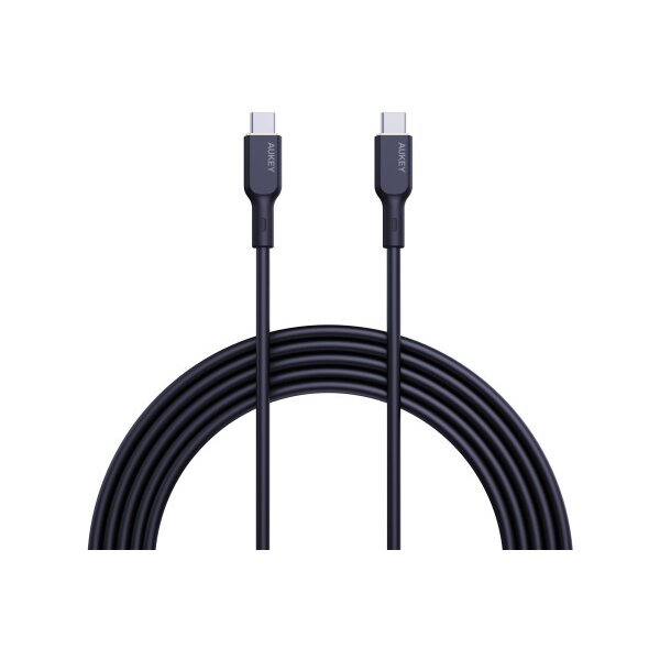 AUKEY Cable USB-C-to-C CB-SCC101 Silicone,1.0m,100W,Black