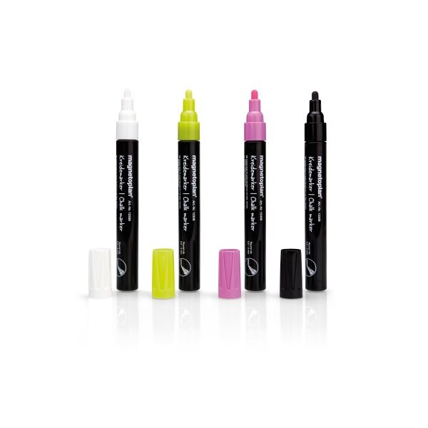 MAGNETOPLAN Chalkmarker rund 0,5-4mm 12308 4-farbig ass.