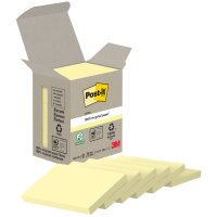 Post-it Haftnotizen Recycling notes, 51 x 38 mm, gelb