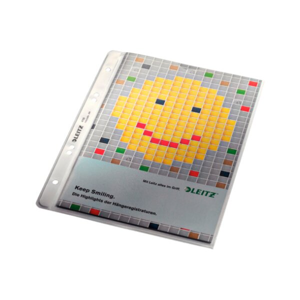 LEITZ Zeigetaschen PP A5 47250003 genarbt 100 Stück