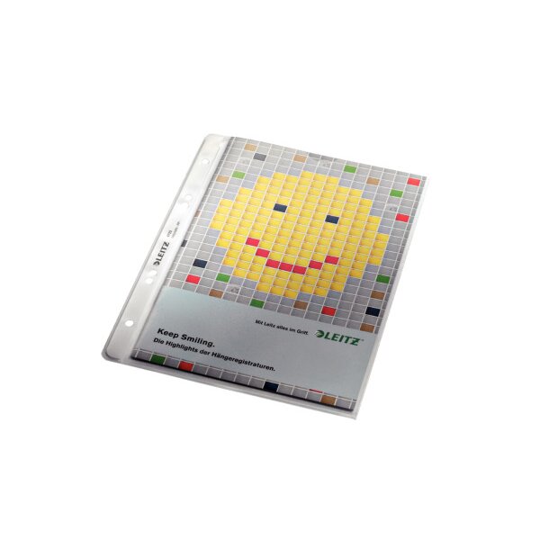 LEITZ Zeigetaschen PP A5 47250003 genarbt 100 Stück