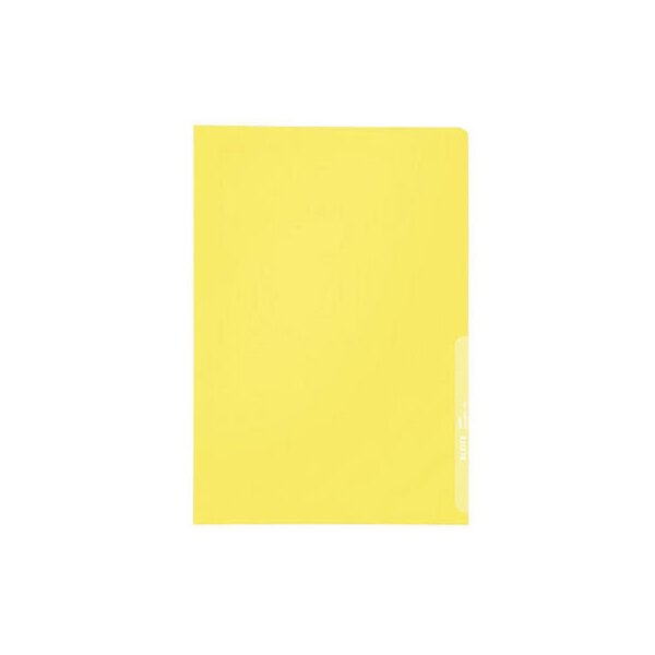 LEITZ Sichtmappen PP A4 40000015 gelb, 0,13mm 100 Stück
