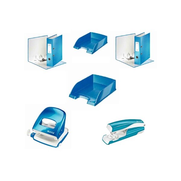 LEITZ Classeur WOW 180° 5.2cm 10060036 bleu A4