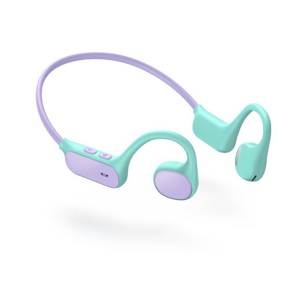 ICLEVER Kids Air Conduction Headphones C01-2589N-02 OWS01, BT, purple/green