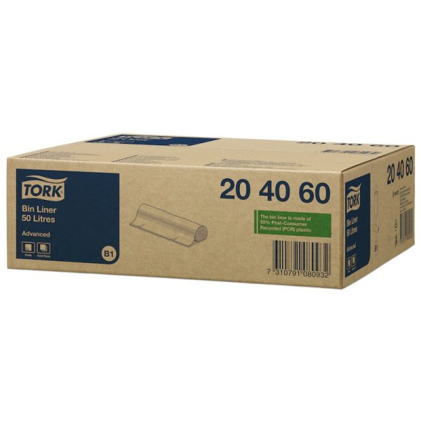 TORK Sac poubelle B1 204060 HDPE, transparent 25 pcs.