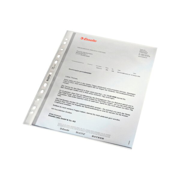 LEITZ Prospekthülle PP A4 47960000 farblos 100 Stück