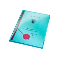 LEITZ Sichtmappen Premium A4 41530035 blau, 0,15mm 100...