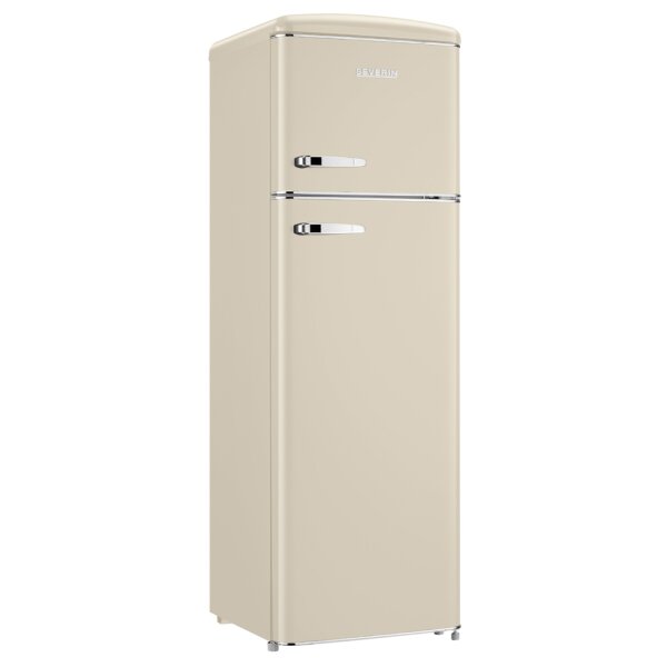 SEVERIN Réfrigérateur-congélateur rétro RKG 8985, crème