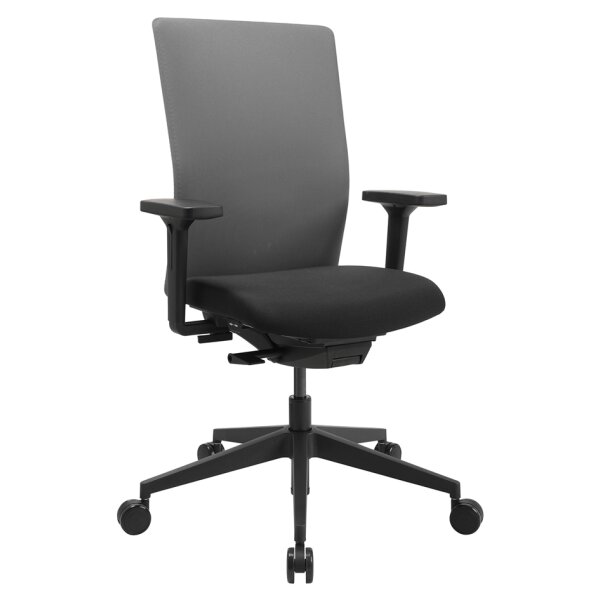 Topstar Chaise de bureau pivotante Airwork G, noir/pétrole
